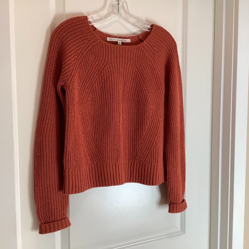 Rachel Roy Sweater, pumpkin color, size medium